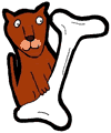 Cute little doggy with bone